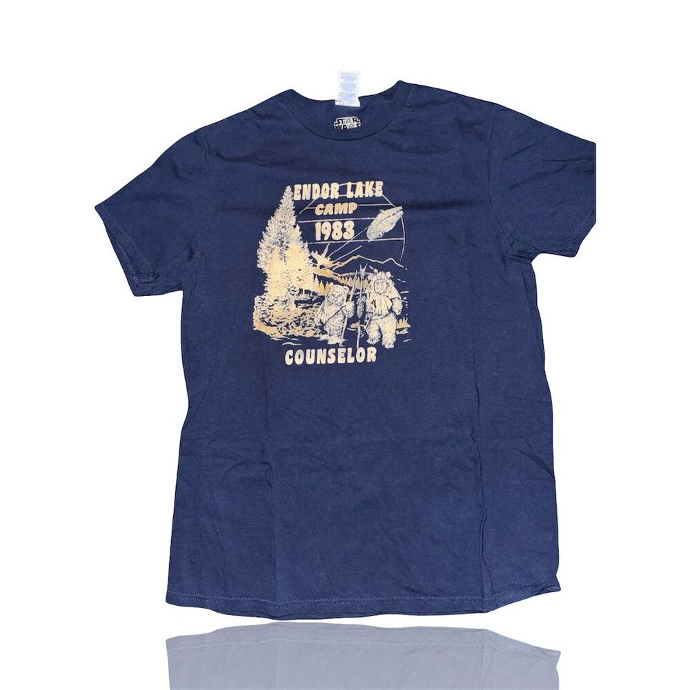 Star Wars 1983 Vintage Repro Endor Lake Camp Counselor T-Shirt Medium: GUC